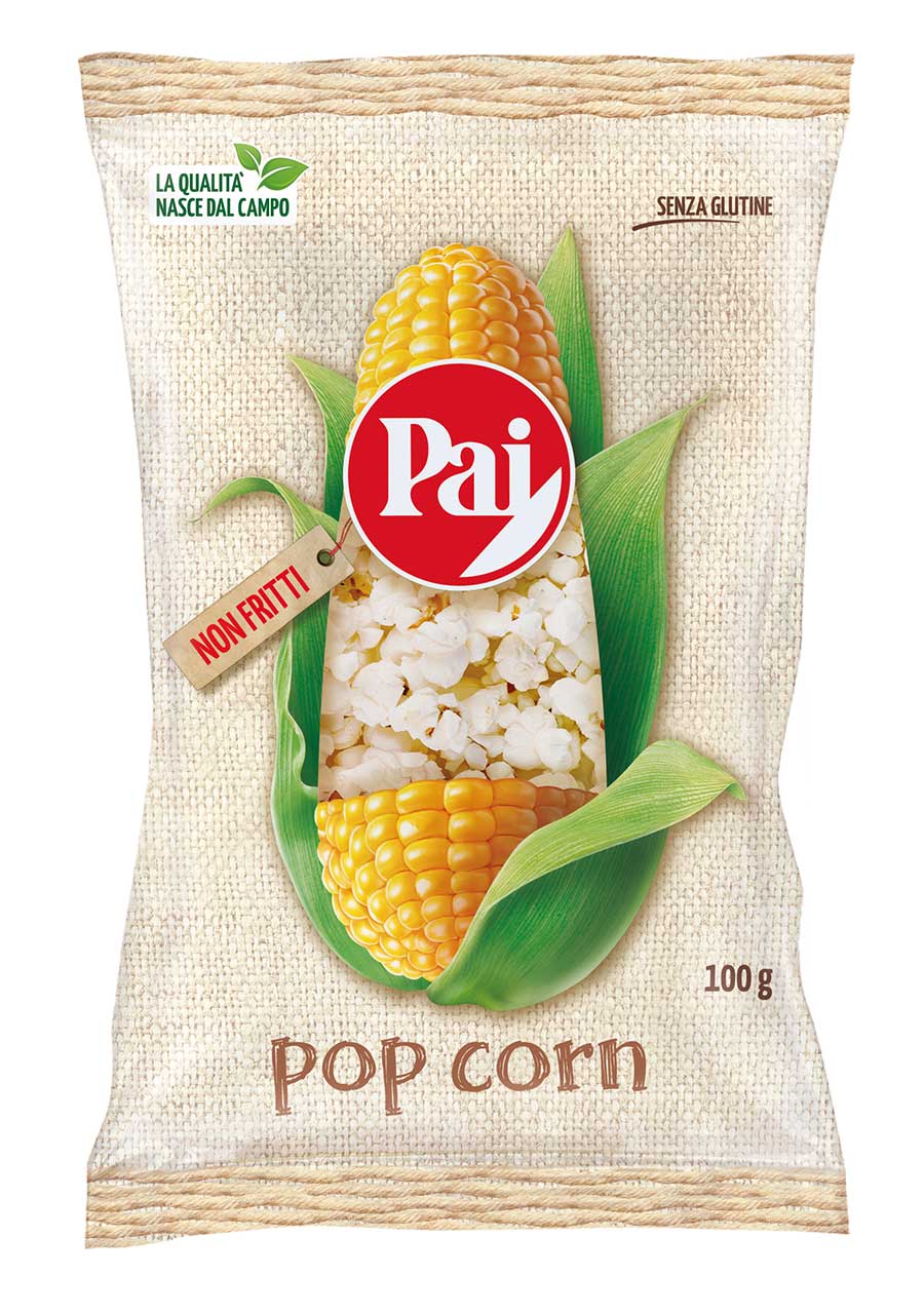 Snack PAI  PopCorn fiocchi di mais, il grande classico degli snack